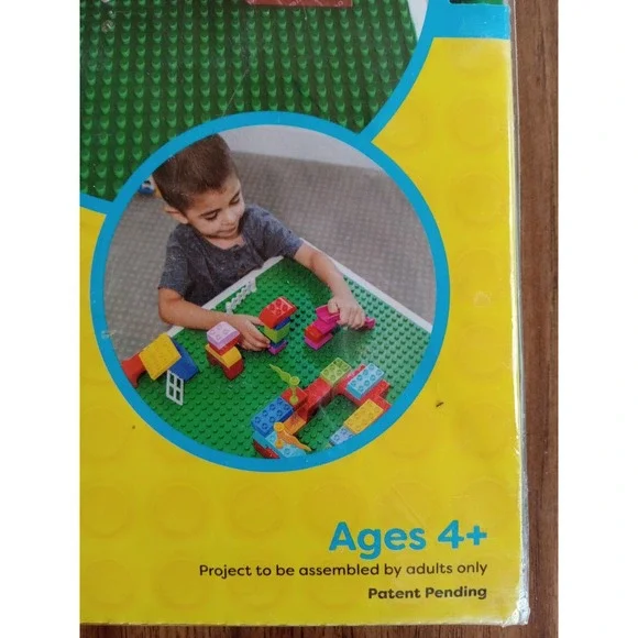 Creative 4 Pk Green Peel & Stick Baseplates 10"x10" Compatible Brick Plates NEW - Picture 4 of 15